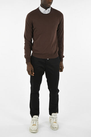 MM14 Sweater with Leather Details