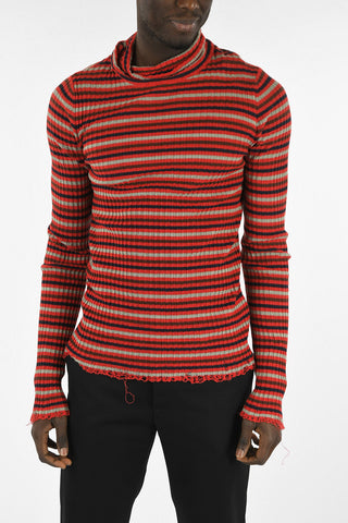 MM14 Linen Striped Sweater