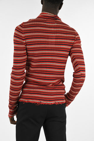 MM14 Linen Striped Sweater