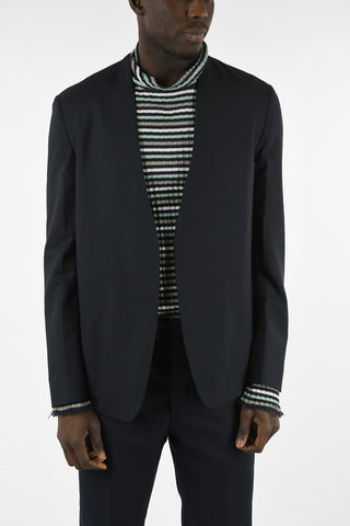 MM10 Virgin Wool Single Breasted Blazer