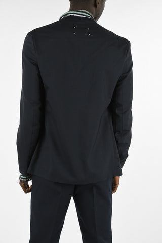 MM10 Virgin Wool Single Breasted Blazer