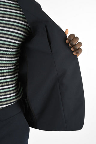 MM10 Virgin Wool Single Breasted Blazer