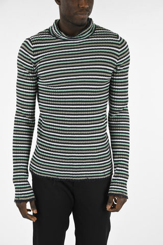 MM14 Linen Striped Sweater