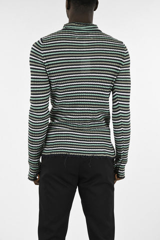 MM14 Linen Striped Sweater