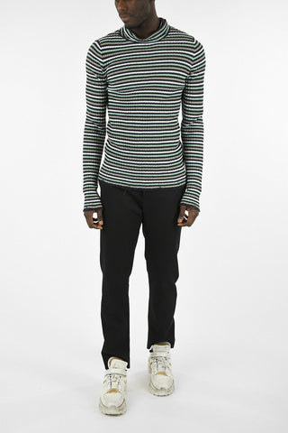 MM14 Linen Striped Sweater