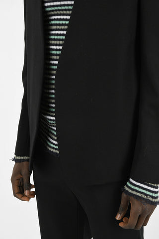 MM10 Virgin Wool Single Breasted Blazer