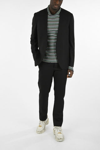 MM10 Virgin Wool Single Breasted Blazer