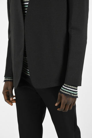 MM10 Virgin Wool Single Breasted Blazer