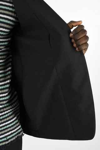MM10 Virgin Wool Single Breasted Blazer