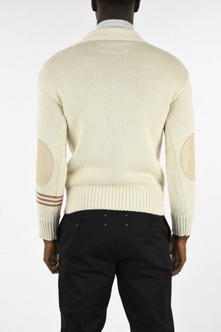 MM10 Cable Knit V-neck Sweater