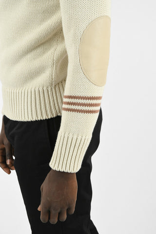 MM10 Cable Knit V-neck Sweater
