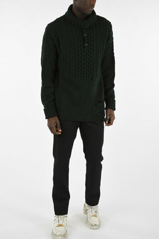 MM10 Wool Cable Knit Sweater