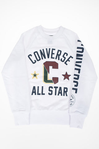 ALL STAR felpa girocollo ricamata