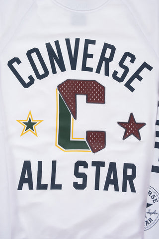 ALL STAR felpa girocollo ricamata