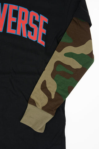 T-Shirt mit Kapuze und Logo