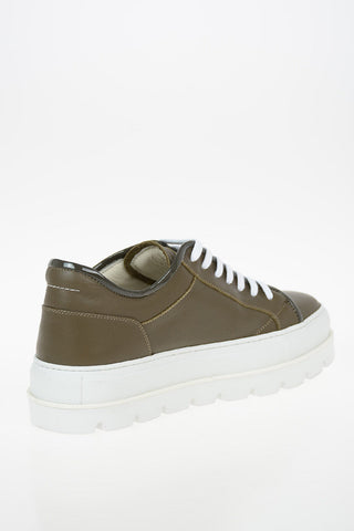 MM6 5cm Leather Sneakers with Platform