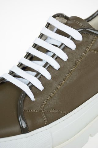 MM6 5cm Leather Sneakers with Platform