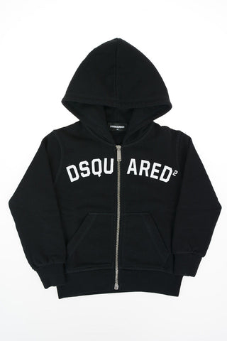Hooded and Zipped Printed Sweatshirt