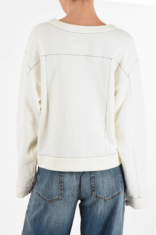 MM6 Visible Stitching Sweatshirt