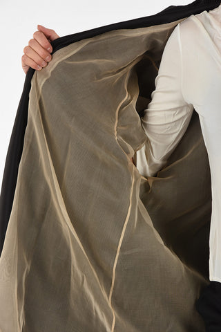 Distressed Pleated Coat