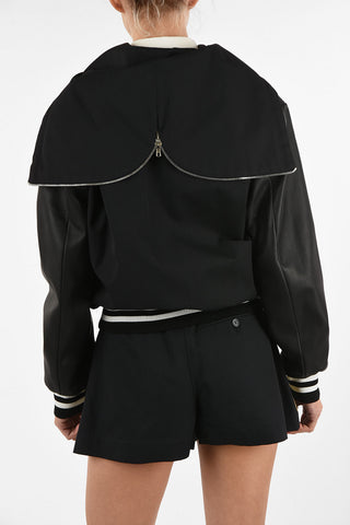 MM1 Bomber Con Inserti in Seta e Pelle