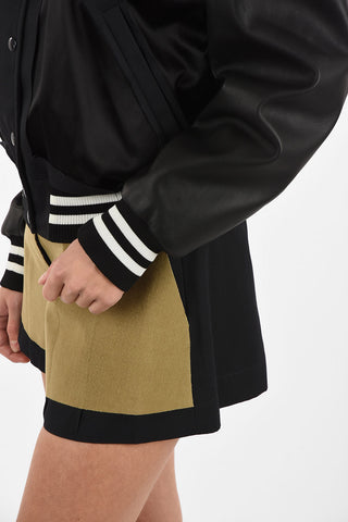 MM1 Bomber Con Inserti in Seta e Pelle