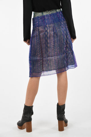 MM0 Chiffon Above Knee Skirt