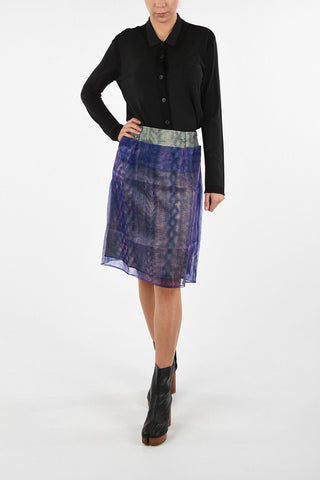 MM0 Chiffon Above Knee Skirt