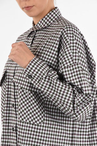 MM6 Checked Shirt with Pockets Front