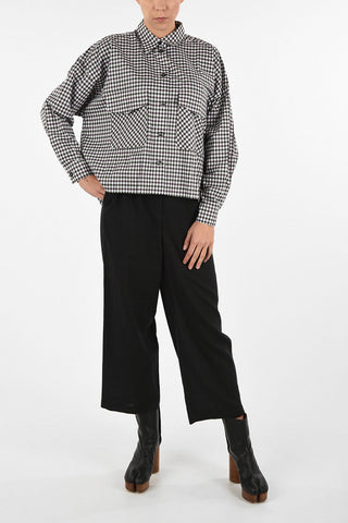 MM6 Checked Shirt with Pockets Front