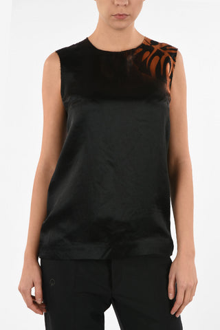 MM0 Satin Sleeveless Top