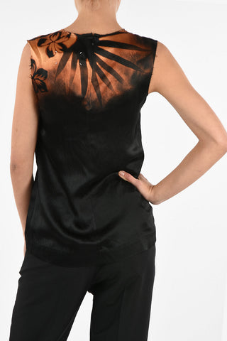 MM0 Satin Sleeveless Top