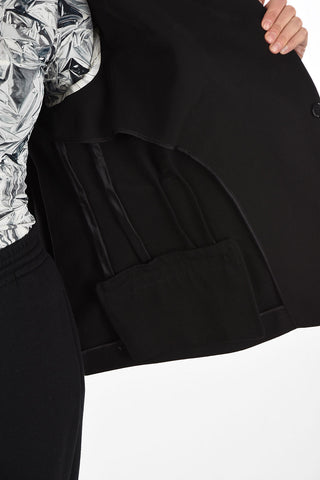 MM1 Oversize Double Breasted Jacket with Lurex Application