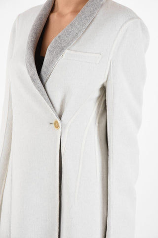 MM4 Center Vent 1-Button Cashmere Coat