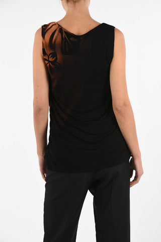 MM0 Sleeveless Wrinkled Top