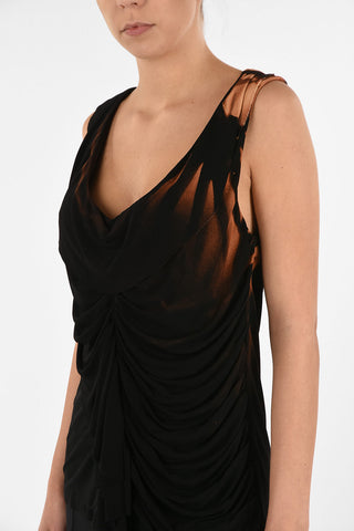 MM0 Sleeveless Wrinkled Top