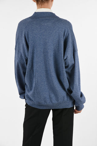 MM6 Cardigan in Lana e Cotone