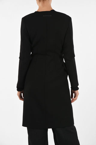 MM6 Virgin Wool V-Neck Coat