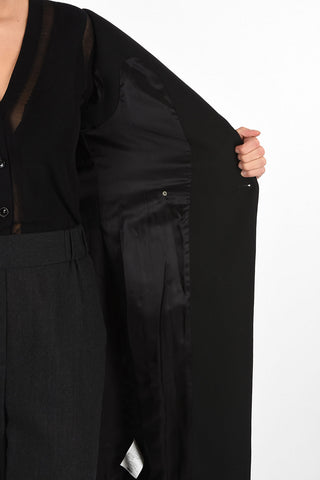 MM6 Virgin Wool V-Neck Coat