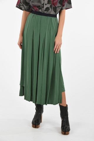 MM4 Double Split-side Hem Circle Skirt