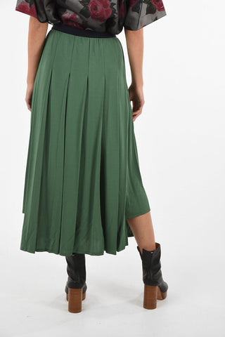 MM4 Double Split-side Hem Circle Skirt