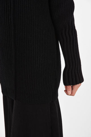 MM4 Oversize Ribbed Crew-Neck Sweater