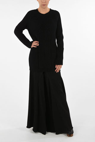 MM4 Oversize Ribbed Crew-Neck Sweater
