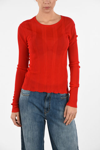 MM0 Ribbed Crewneck Sweater