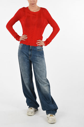 MM0 Ribbed Crewneck Sweater