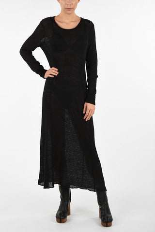 MM4 Knit Sheer Maxi Dress