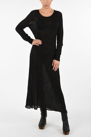 MM4 Knit Sheer Maxi Dress