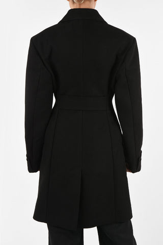 MM1 Double Breasted Coat with Lurex Detail