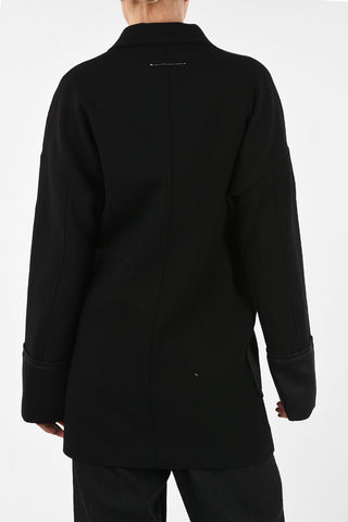 MM6 1-button Blazer with Pockets Front