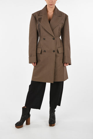 MM1 Double Breasted Coat with Lurex Detail